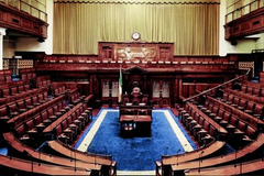Vergaderzaal Ierse parlement