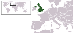 Verenigd Koninkrijk op de kaart