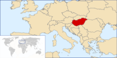 Hongarije op de kaart