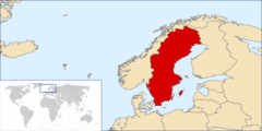 Zweden op de kaart