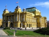 Zagreb, Kroatië. Kroatisch Nationaal Theater