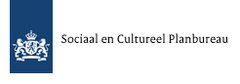 Logo SCP Sociaal en Cultureel Planbureau met logo Rijkshuisstijl