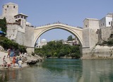 De oude brug in Mostar, Bosnië-Herzegovina 