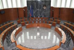 Vergaderzaal Sloveense parlement