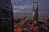 Almamlaka tower in Riyad, Saoedi-Arabië.