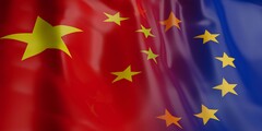 Vlag China en EU