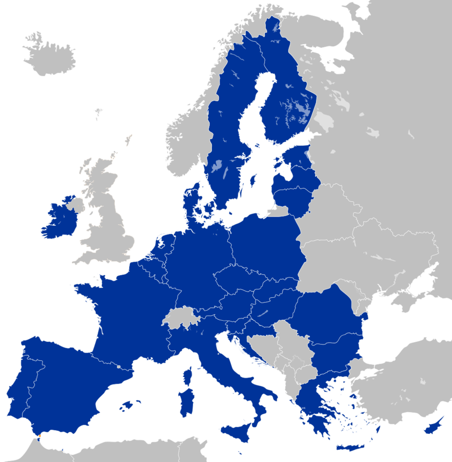 Lidstaten Europese Unie vanaf 1 februari 2020