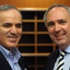 Peter van Dalen met Kasparov