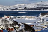 Winter in Kirkenes, Noorwegen