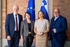 From left to right: Milan Brglez, Slovenian European Deputy, Helena Dalli, Tanja Fajon, Slovenian Minister of Foreign Affairs and Marc Angel, Vice-President of the European Parliament.